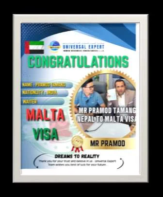 Pramod Tamang — Nepal → Malta
